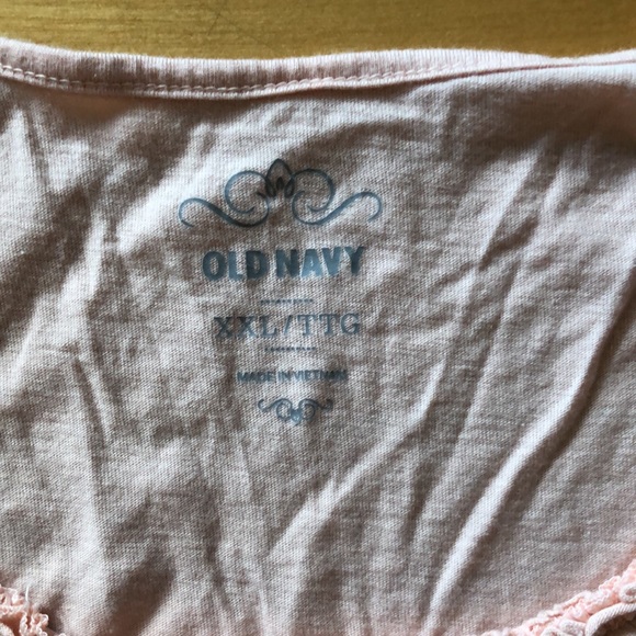 Old Navy ruffle collar tank top peach XXL - Picture 3 of 6